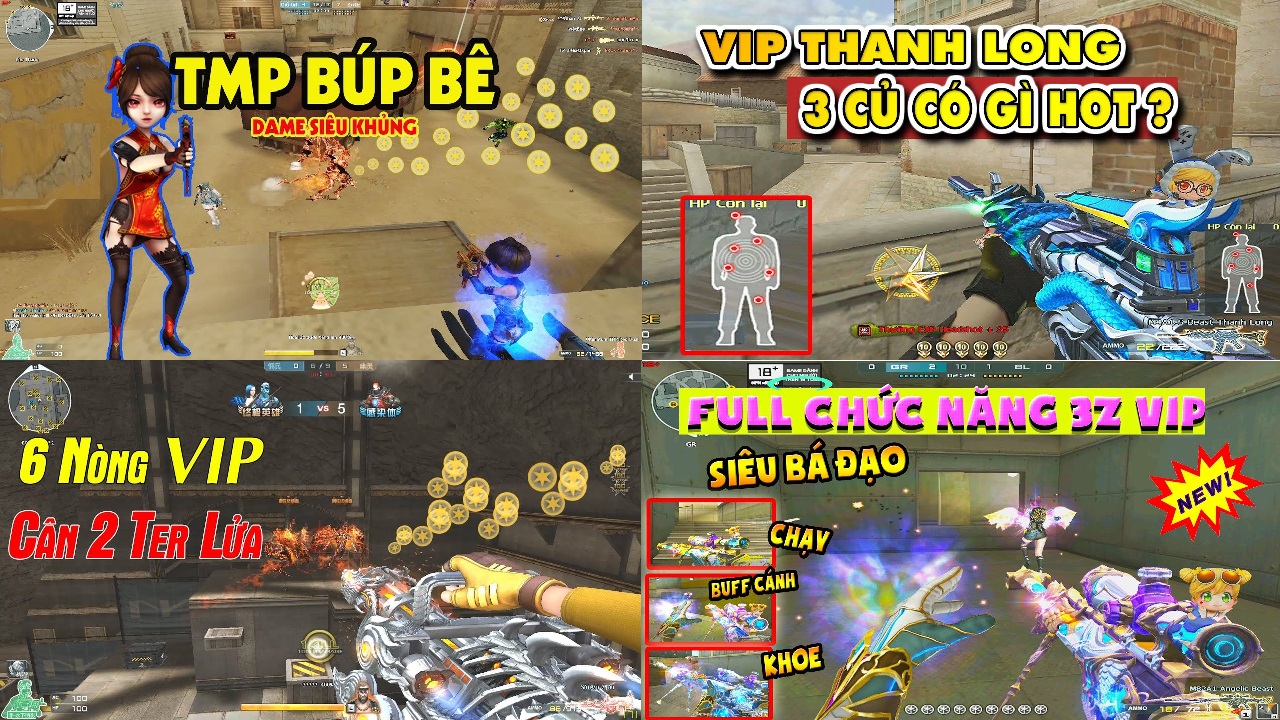 TMP BB | 6N VIP | 3Z Thiên Sứ | Super Combo | Chảo | NV Định Vị Zombie | Balo 567